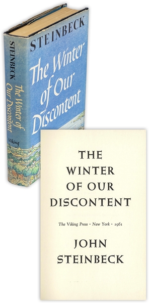 John Steinbeck's ''The Winter of Our Discontent'' Limited First Edition of 500 Copies, Made For Friends of the Author & Publishers